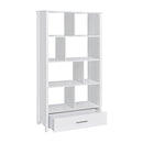  Coaster Furniture Dylan 801574 68-inch 4-shelf Storage Bookshelf - White High Gloss IMAGE 3