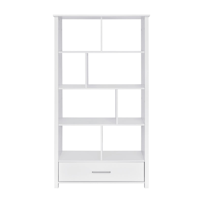  Coaster Furniture Dylan 801574 68-inch 4-shelf Storage Bookshelf - White High Gloss IMAGE 4