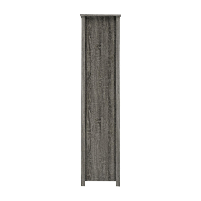  Coaster Furniture Dylan 801577 68-inch 4-shelf Storage Bookshelf - Weathered Grey IMAGE 5