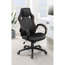  Coaster Furniture Carlos 881426 Upholstered Adjustable Home Office Desk Chair - Black IMAGE 5