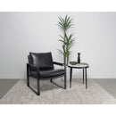  Coaster Furniture Rosalind 903021 Upholstered Track Arm Accent Chair - Black IMAGE 2