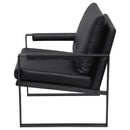  Coaster Furniture Rosalind 903021 Upholstered Track Arm Accent Chair - Black IMAGE 5