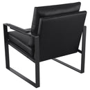  Coaster Furniture Rosalind 903021 Upholstered Track Arm Accent Chair - Black IMAGE 6