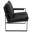  Coaster Furniture Rosalind 903021 Upholstered Track Arm Accent Chair - Black IMAGE 8