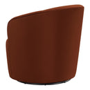  Coaster Furniture Joyce 905631 Upholstered Barrel Back Swivel Chair - Burnt Orange IMAGE 4