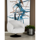  Coaster Furniture Dave 905739 Upholstered Barrel Back Swivel Club Chair - Beige IMAGE 9