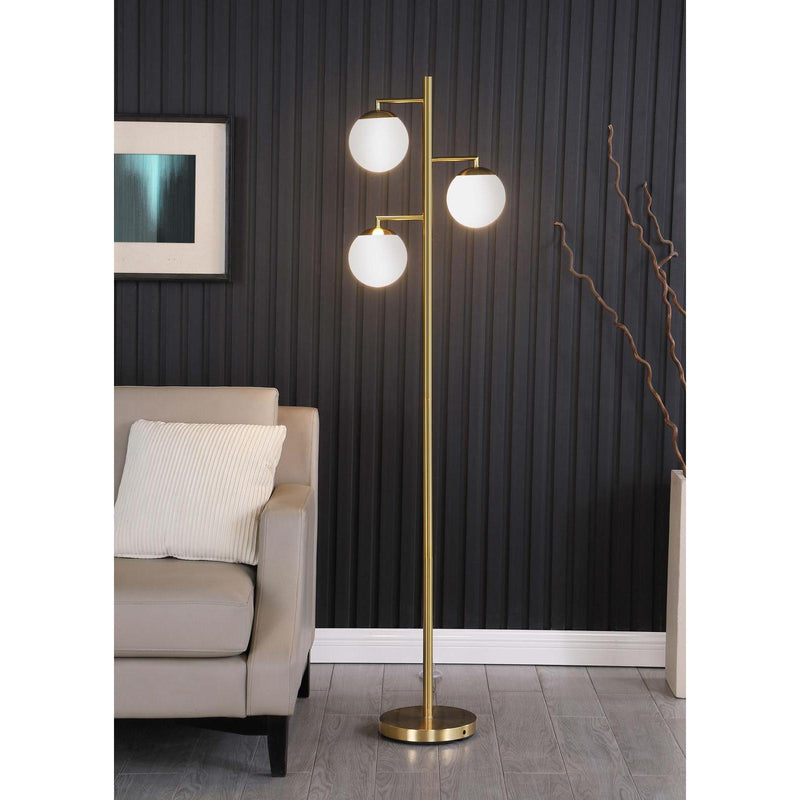  Coaster Furniture Sena 920214 66-inch Spherical Bulb Tree Metal Floor Lamp - Gold IMAGE 2