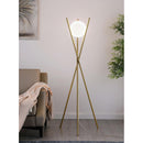  Coaster Furniture Yamileth 920218 65-inch Spherical Bulb Metal Tripod Floor Lamp - Gold IMAGE 2