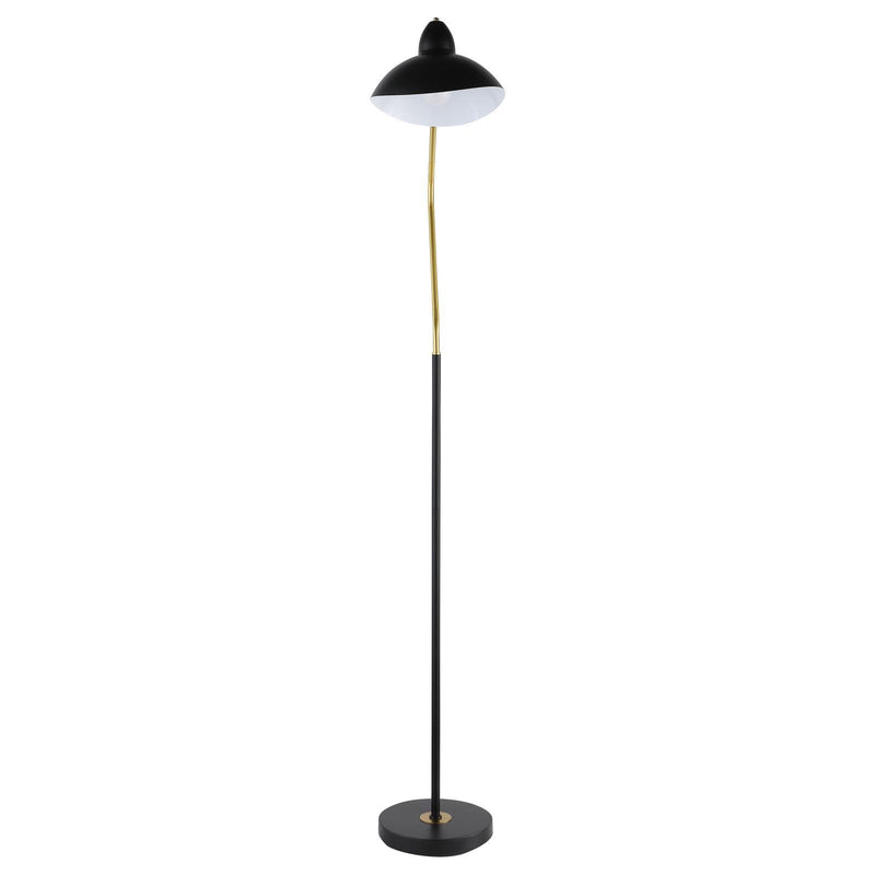  Coaster Furniture Lucien 920223 69-inch Dome Shade Metal Task Floor Lamp - Black IMAGE 4