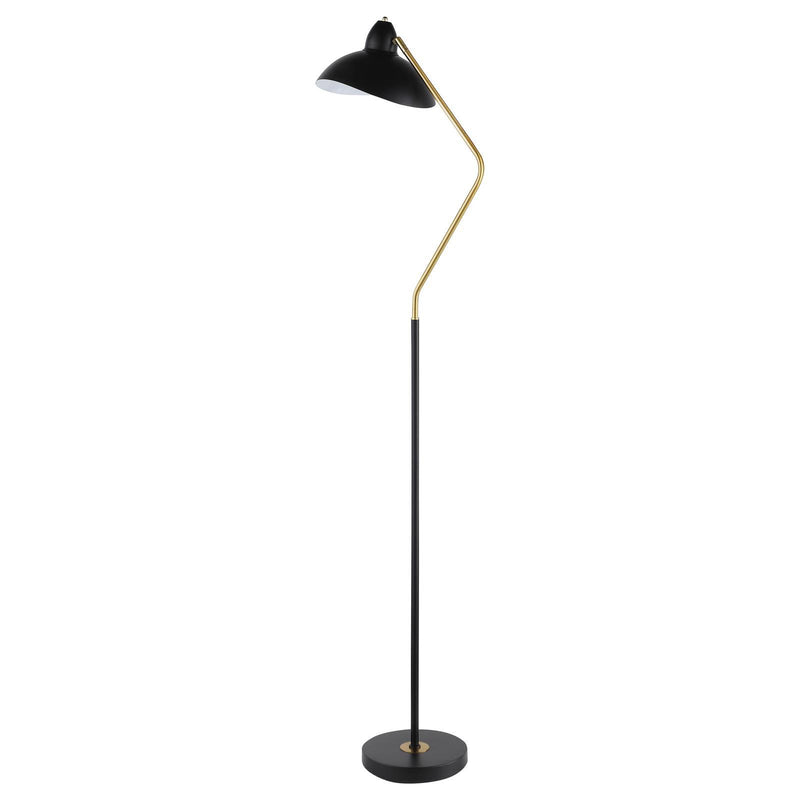  Coaster Furniture Lucien 920223 69-inch Dome Shade Metal Task Floor Lamp - Black IMAGE 5