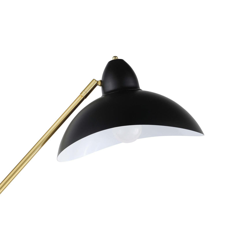  Coaster Furniture Lucien 920223 69-inch Dome Shade Metal Task Floor Lamp - Black IMAGE 6