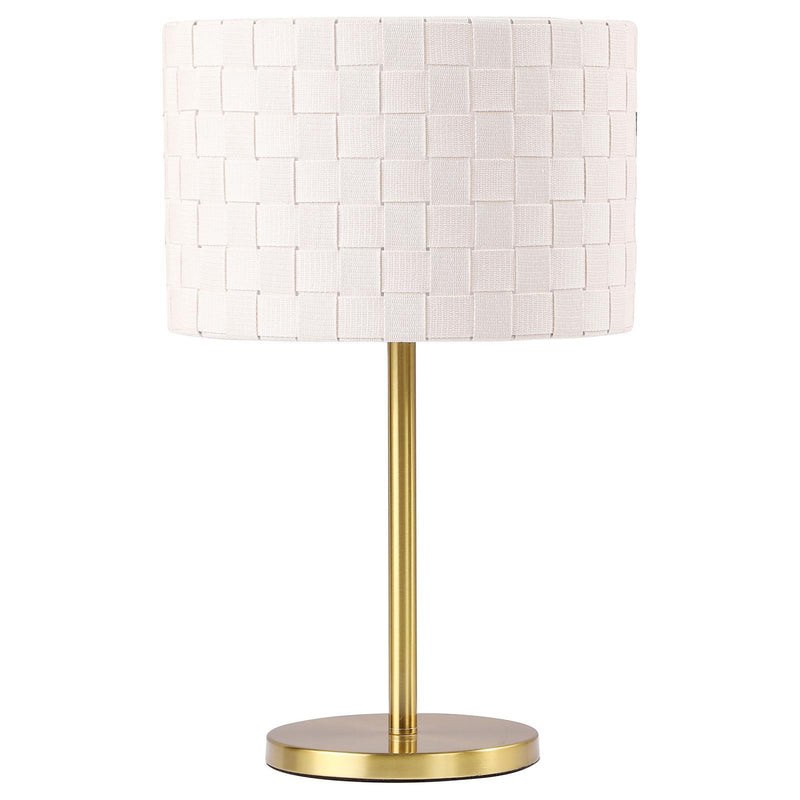  Coaster Furniture Ramiro 920304 66-inch Drum Shade Metal Bedside Table Lamp - Gold IMAGE 1