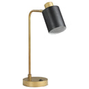  Coaster Furniture Cherise 923303 18-inch Adjustable Angle Table Lamp - Antique Brass IMAGE 4
