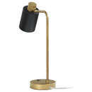  Coaster Furniture Cherise 923303 18-inch Adjustable Angle Table Lamp - Antique Brass IMAGE 8