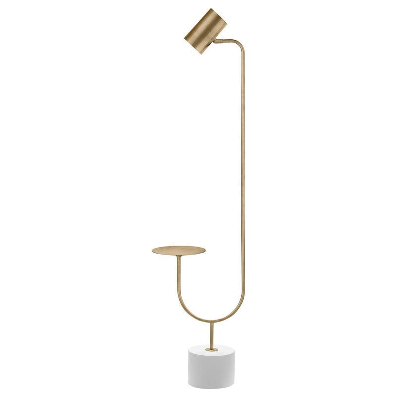  Coaster Furniture Jodie 923309 55-inch Adjustable Floor Lamp Side Table - Antique Brass IMAGE 6