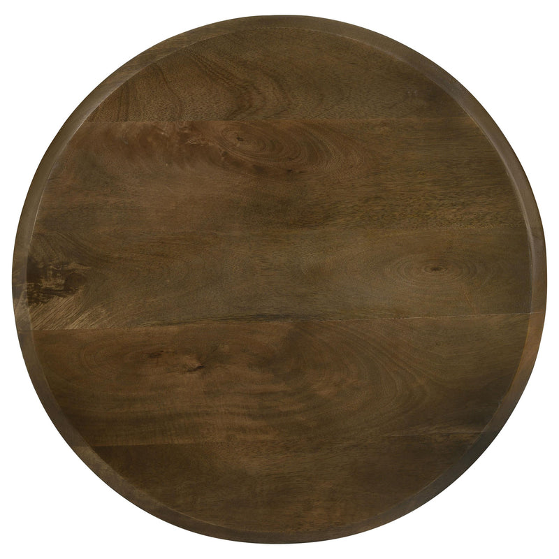  Coaster Furniture Deja 935971 3-piece Round Nesting Table Set - Natural and Gunmetal IMAGE 7