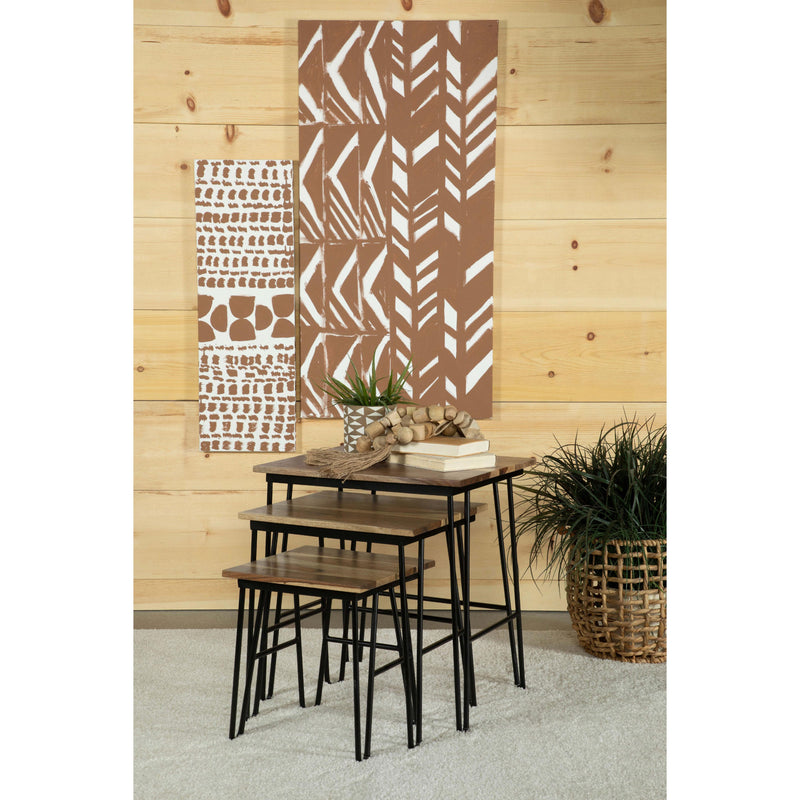  Coaster Furniture Nayeli 935981 3-piece Solid Sheesham Wood Nesting Tables - Natural IMAGE 8