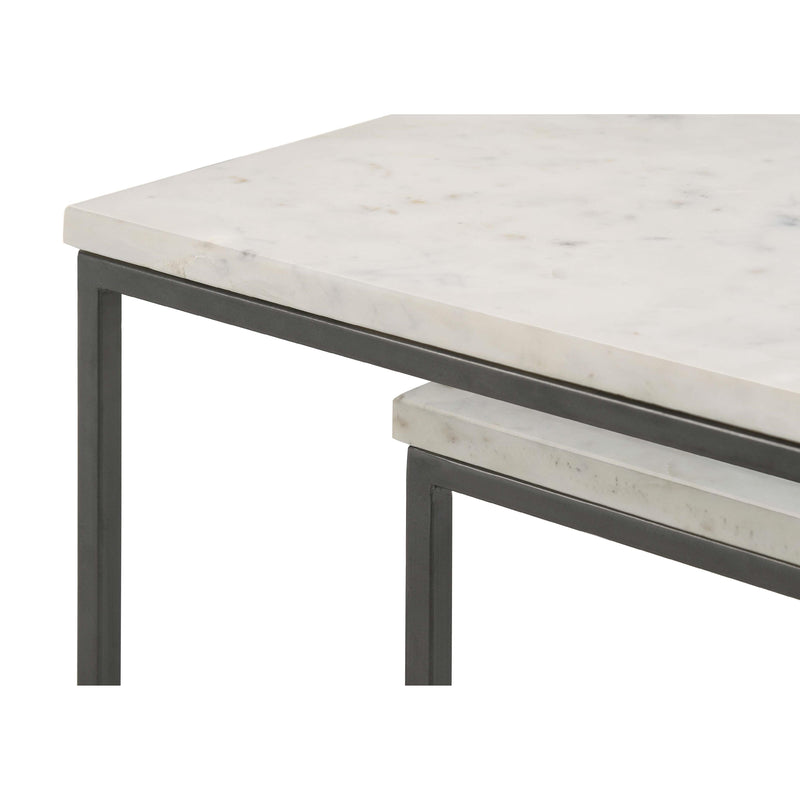  Coaster Furniture Medora 936016 3-piece Marble Top Nesting Table Set - White IMAGE 9