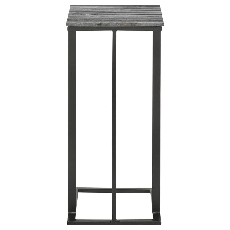  Coaster Furniture Vicente 936034 Marble Top C-Shaped Sofa Side Table - Grey IMAGE 9