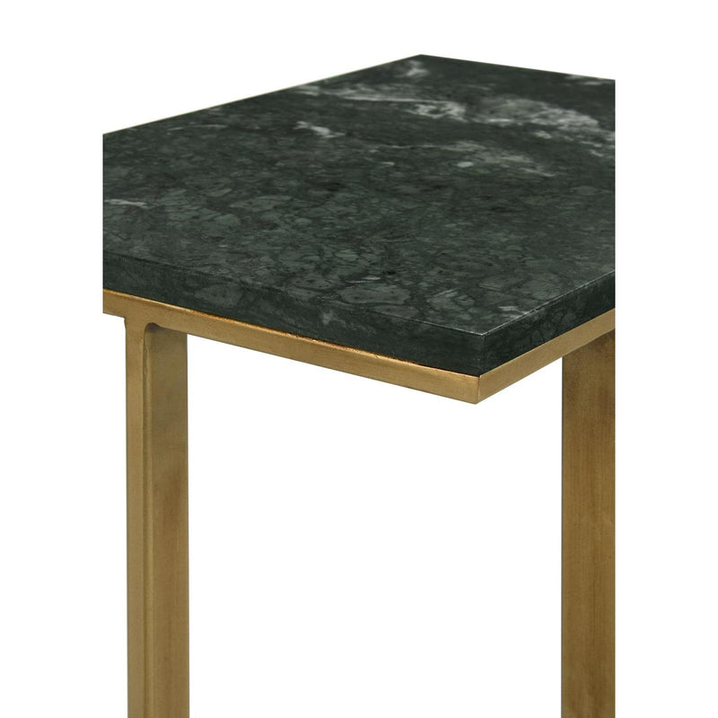  Coaster Furniture Vicente 936035 Marble Top C-Shaped Sofa Side Table - Green IMAGE 11