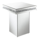 Coaster Furniture Elora 936137 Square Mirrored Accent Side Table - Silver IMAGE 1