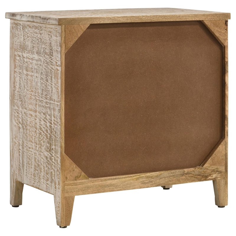  Coaster Furniture Mariska 950390 3-Drawer Wood Mandala Cabinet - Distressed White IMAGE 6