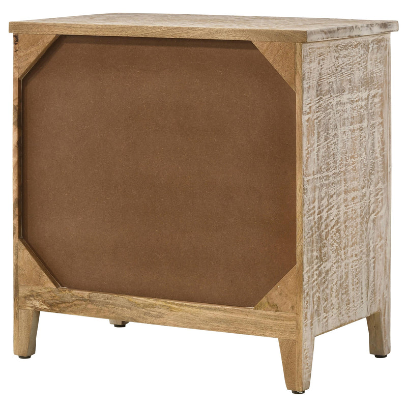  Coaster Furniture Mariska 950390 3-Drawer Wood Mandala Cabinet - Distressed White IMAGE 7