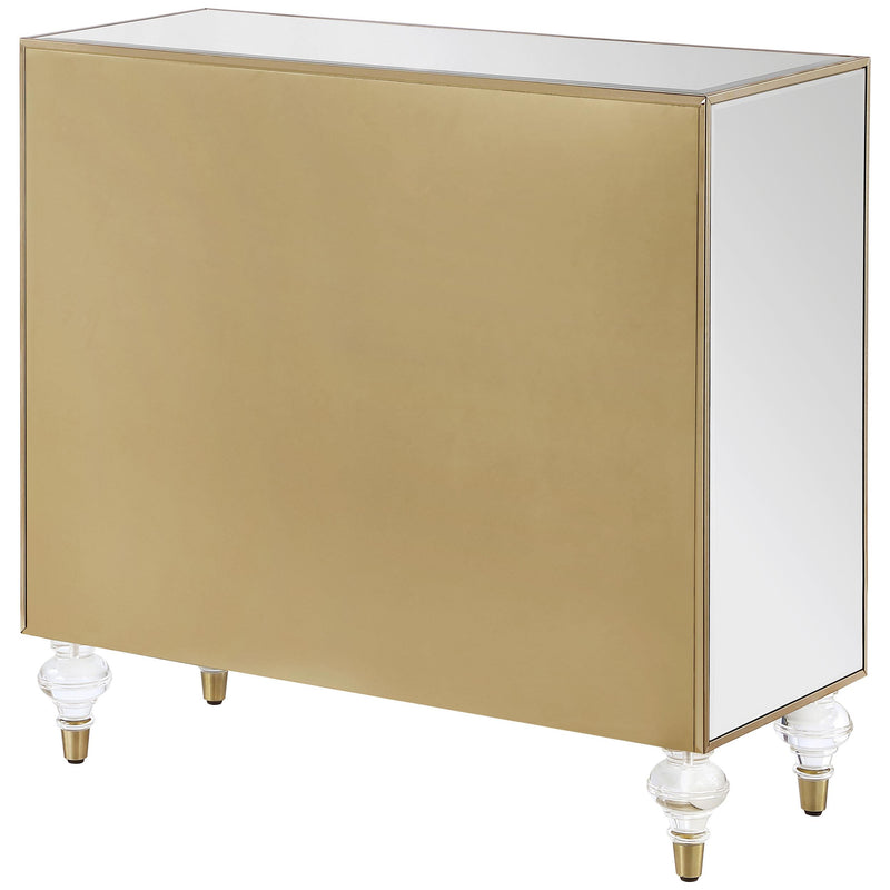  Coaster Furniture Astilbe 951851 2-door Mirrored Accent Cabinet - Silver and Champagne IMAGE 7