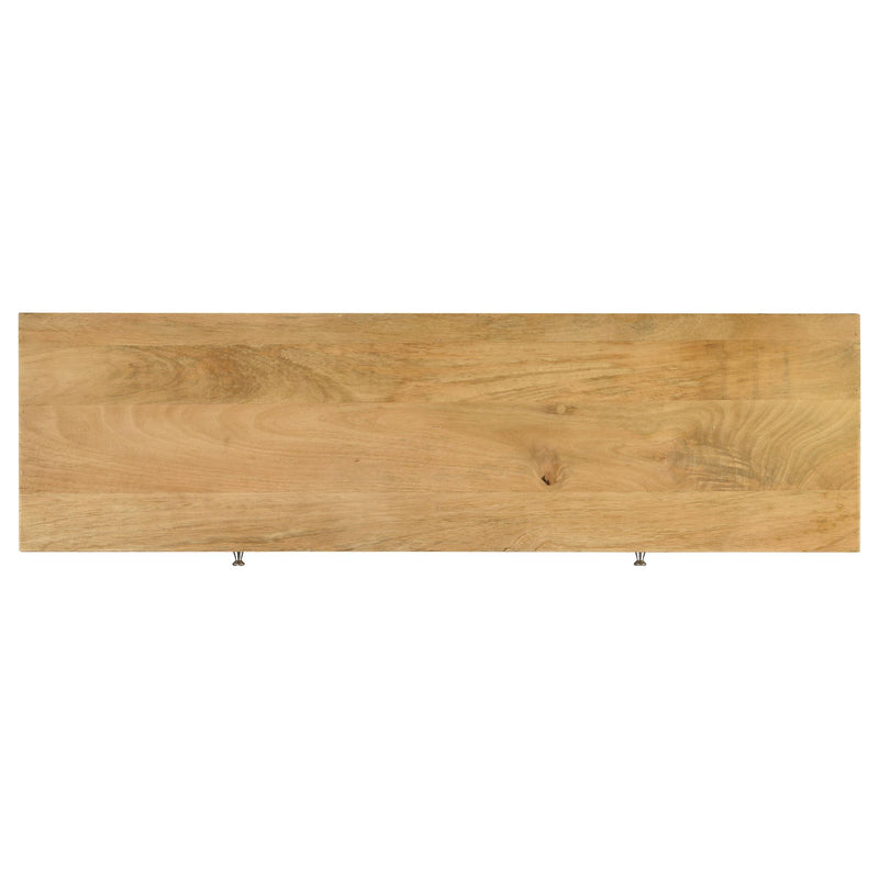  Coaster Furniture Draco 953512 2-Drawer Console Table Hand Carved Details - Natural IMAGE 7