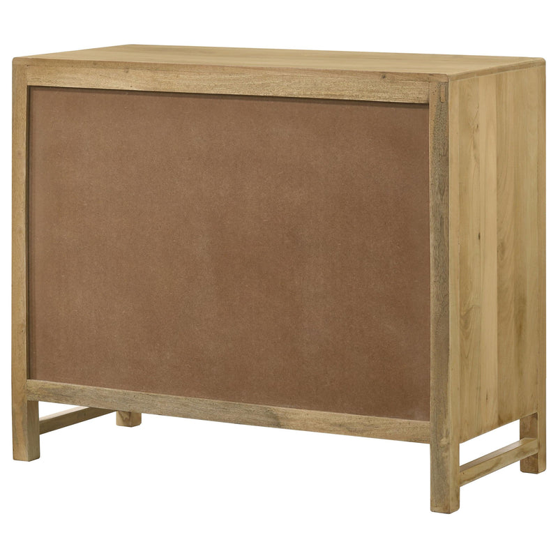  Coaster Furniture Zamora 953555 2-door Wood Accent Cabinet with Woven Cane - Natural IMAGE 8