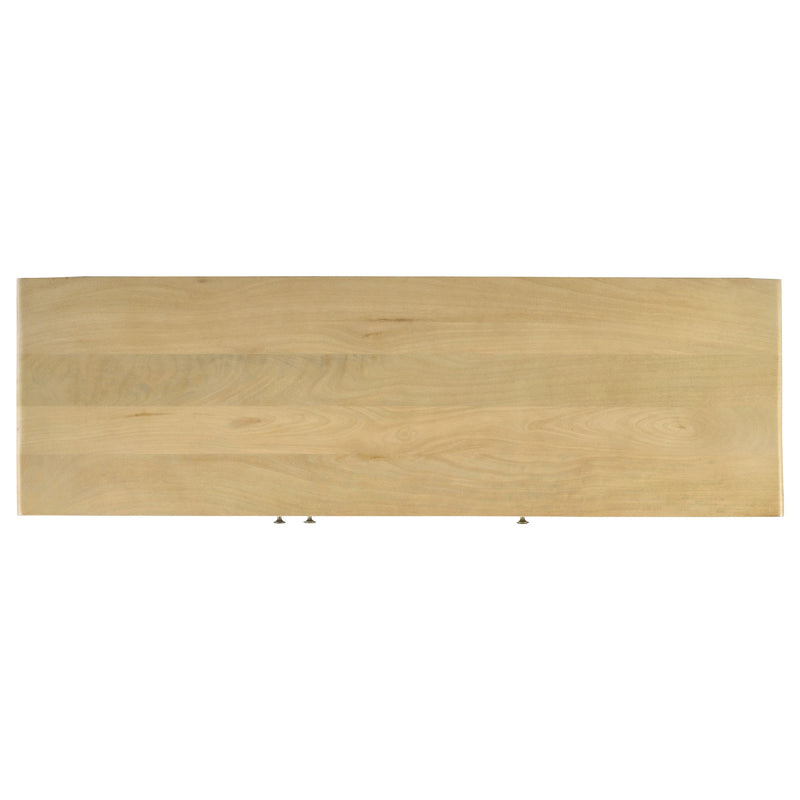  Coaster Furniture Zamora 953556 3-door Wood Accent Cabinet with Woven Cane - Natural IMAGE 13