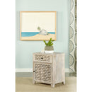  Coaster Furniture August 953569 1-Drawer Trellis Pattern Storage Cabinet - White Washed IMAGE 9