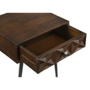  Coaster Furniture Ezra 959539 1-Drawer Rectangular Accent Side Table - Coffee Brown IMAGE 10