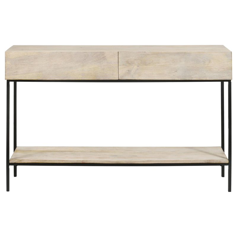  Coaster Furniture Rubeus 959541 2-Drawer Wood Entryway Console Table - White Washed IMAGE 4