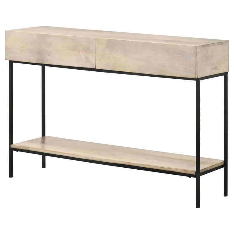  Coaster Furniture Rubeus 959541 2-Drawer Wood Entryway Console Table - White Washed IMAGE 5