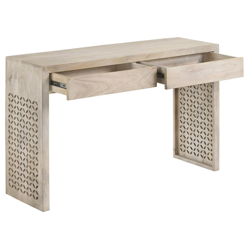  Coaster Furniture Rickman 959543 2-Drawer Wood Entryway Console Table - White Washed IMAGE 2