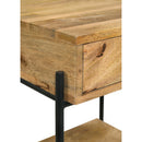  Coaster Furniture Declan 959556 1-Drawer Wood Accent Side Table - Natural Mango IMAGE 11