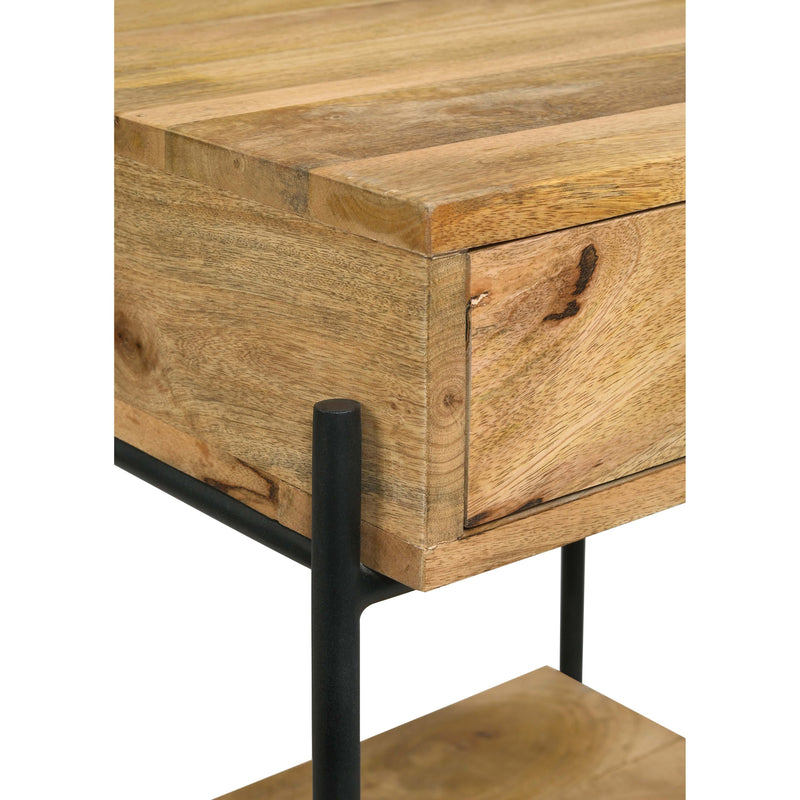  Coaster Furniture Declan 959556 1-Drawer Wood Accent Side Table - Natural Mango IMAGE 11