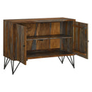  Coaster Furniture Macon 959615 2-door Sheesham Wood Storage Accent Cabinet - Grey IMAGE 3