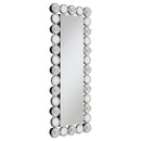  Coaster Furniture Aghes 961623 24 x 62 Inch Wall Mirror with Lighting - Silver IMAGE 1