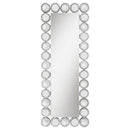  Coaster Furniture Aghes 961623 24 x 62 Inch Wall Mirror with Lighting - Silver IMAGE 3