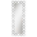  Coaster Furniture Aghes 961623 24 x 62 Inch Wall Mirror with Lighting - Silver IMAGE 4
