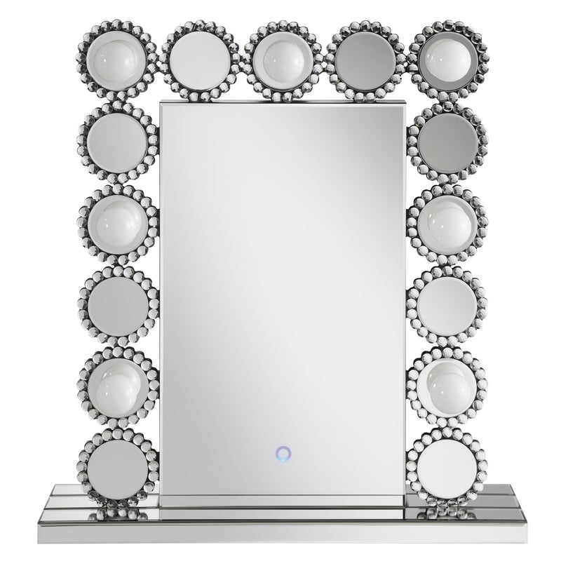  Coaster Furniture Aghes 961624 Vanity Mirror with Lighting - Silver IMAGE 3