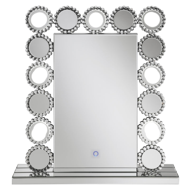  Coaster Furniture Aghes 961624 Vanity Mirror with Lighting - Silver IMAGE 4