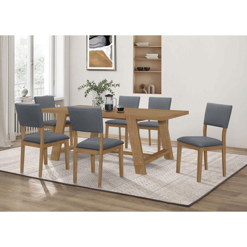  Coaster Furniture Sharon 104172 Fabric Upholstered Dining Side Chair - Brown IMAGE 2