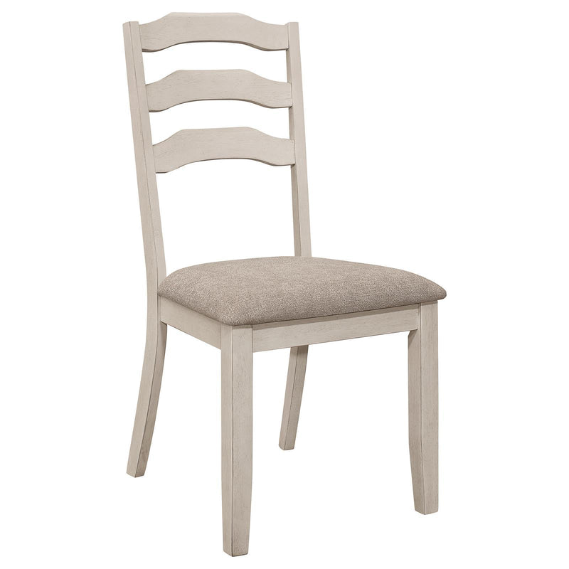  Coaster Furniture Ronnie 108052 Wood Dining Side Chair - Rustic Cream IMAGE 1