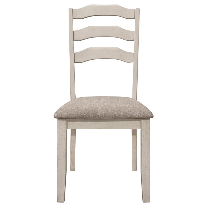  Coaster Furniture Ronnie 108052 Wood Dining Side Chair - Rustic Cream IMAGE 3