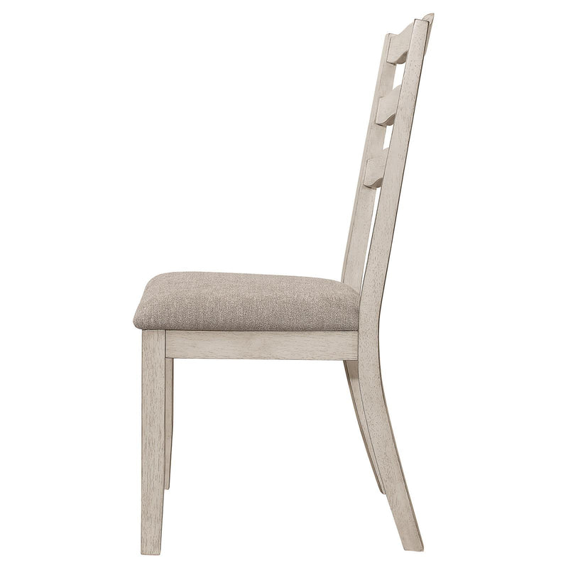  Coaster Furniture Ronnie 108052 Wood Dining Side Chair - Rustic Cream IMAGE 5