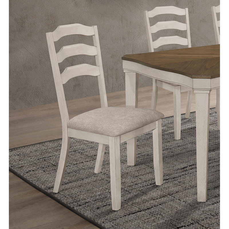  Coaster Furniture Ronnie 108052 Wood Dining Side Chair - Rustic Cream IMAGE 9