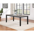  Coaster Furniture Elodie 121221 Rectangular 78-inch Extension Leaf Dining Table - Black IMAGE 2